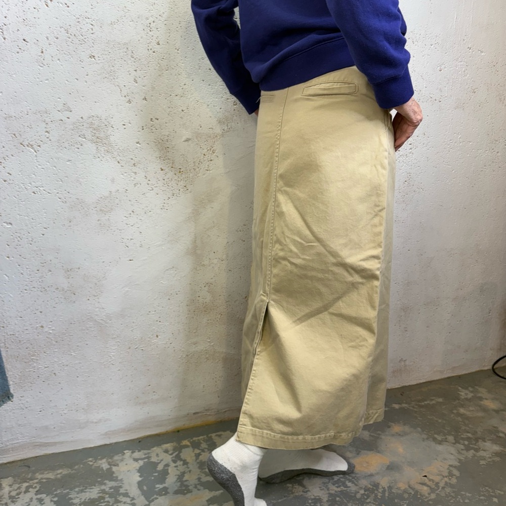 Vintage 2000s Denim Tan Beige Women's Long Maxi/Midi Skirt Size XS Old Navy - Picture 8 of 15